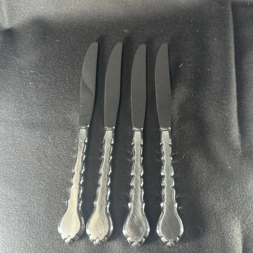 4 Oneida CELLO Dinner Knives Community Stainless Flatware‎ Set Of 4 EUC